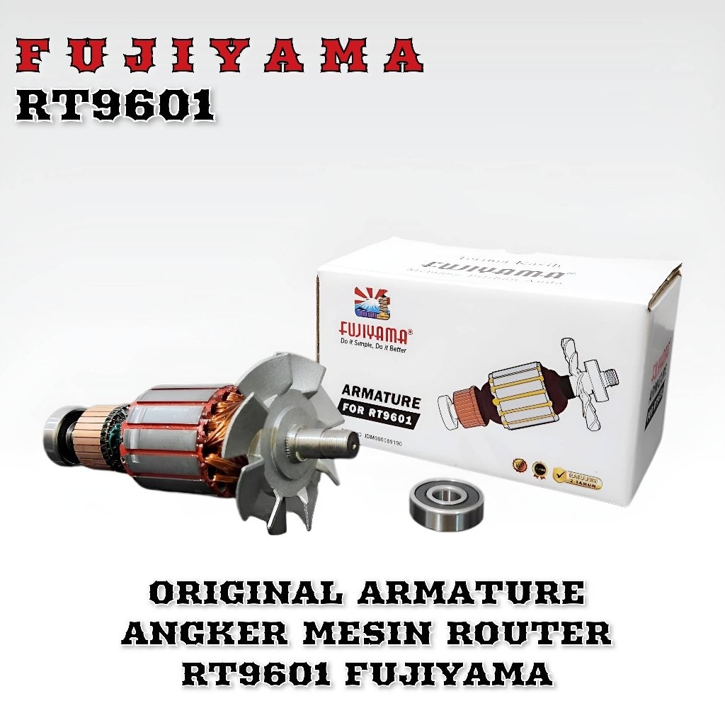 ORIGINAL FUJIYAMA RT9601 ARMATURE ANGKER MESIN ROUTER FUJIYAMA RT 9601 ASLI / ANGKER GULUNGAN MESIN 