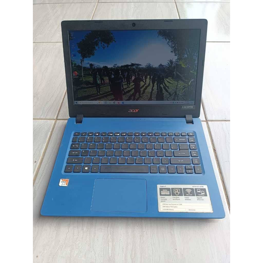 Acer Aspire 3 AMD A4 9120E RAM 8 GB DDR4