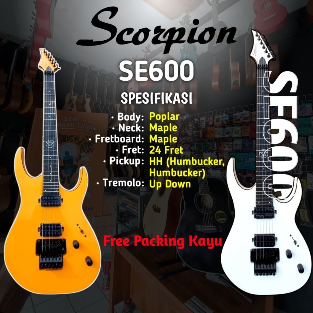 [SCORPION] GITAR ELEKTRIK SCORPION SE600 ORIGINAL GITAR SCORPION SE 600