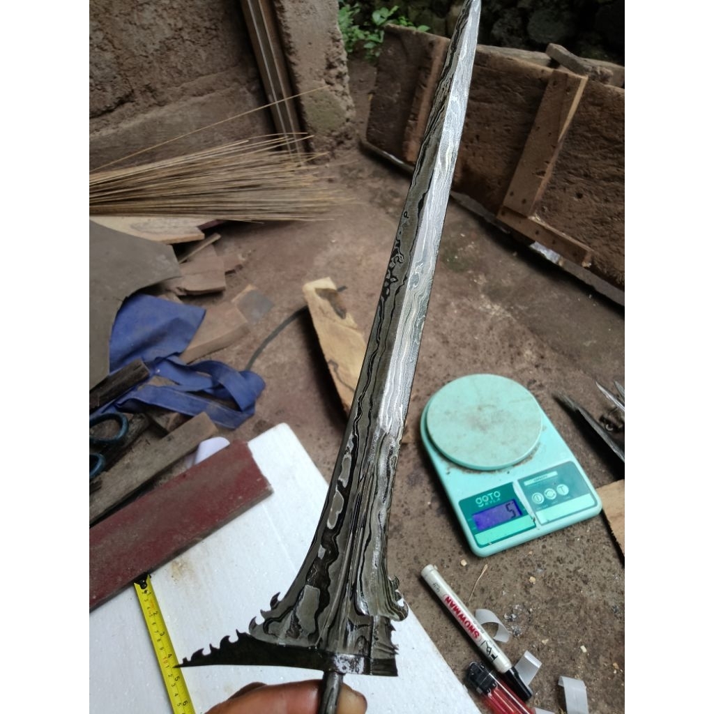 bilah keris bali lurus -+32 cm garap standar (ts2)