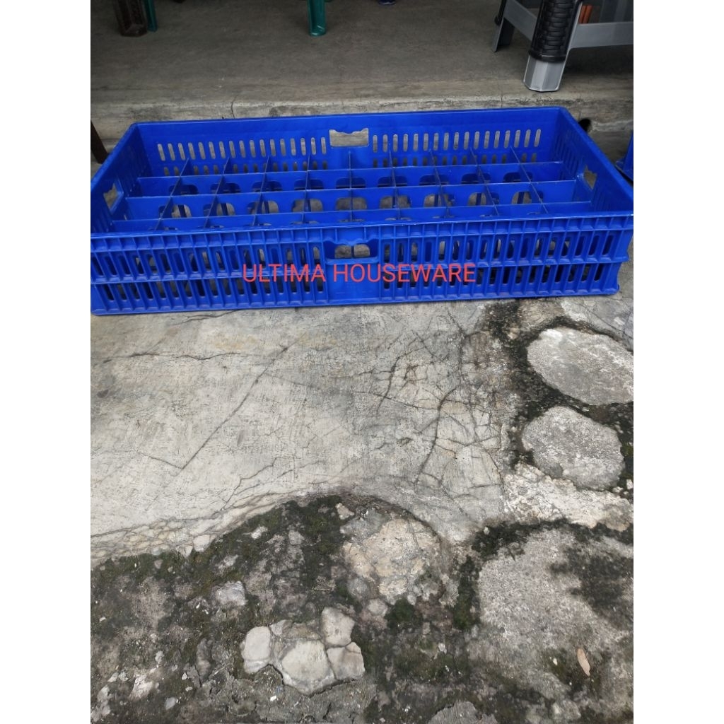 KRAT INDUSTRI KERANJANG KONTAINER TEMPAT GELAS ISI 50 MERK RABBIT 7202 TEBAL KUAT KOKOH AWET MURAH H