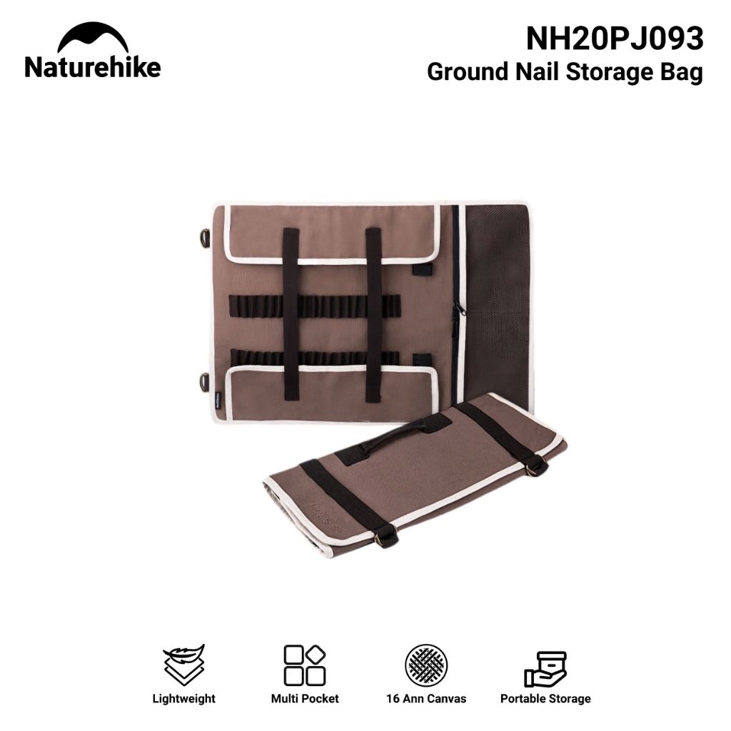 TAS PERLENGKAPAN CAMPING NATUREHIKE NH20PJ093 GROUN NAIL STORAGE BAG TAS LIPAT PERALATAN CAMPING HIK