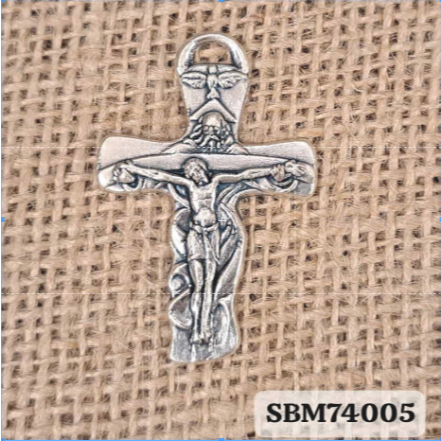 Salib Bandul Katholik Warna Silver Devosi Rohani Katholik