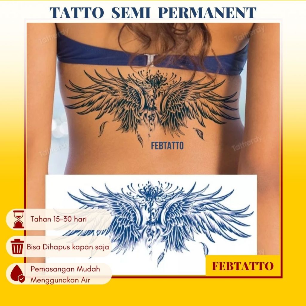 FRUIT INK Temporary Tattoo Full Chest Semi Permanent Motif Aesthetic Tattoo Temporary Tattoo Sticker