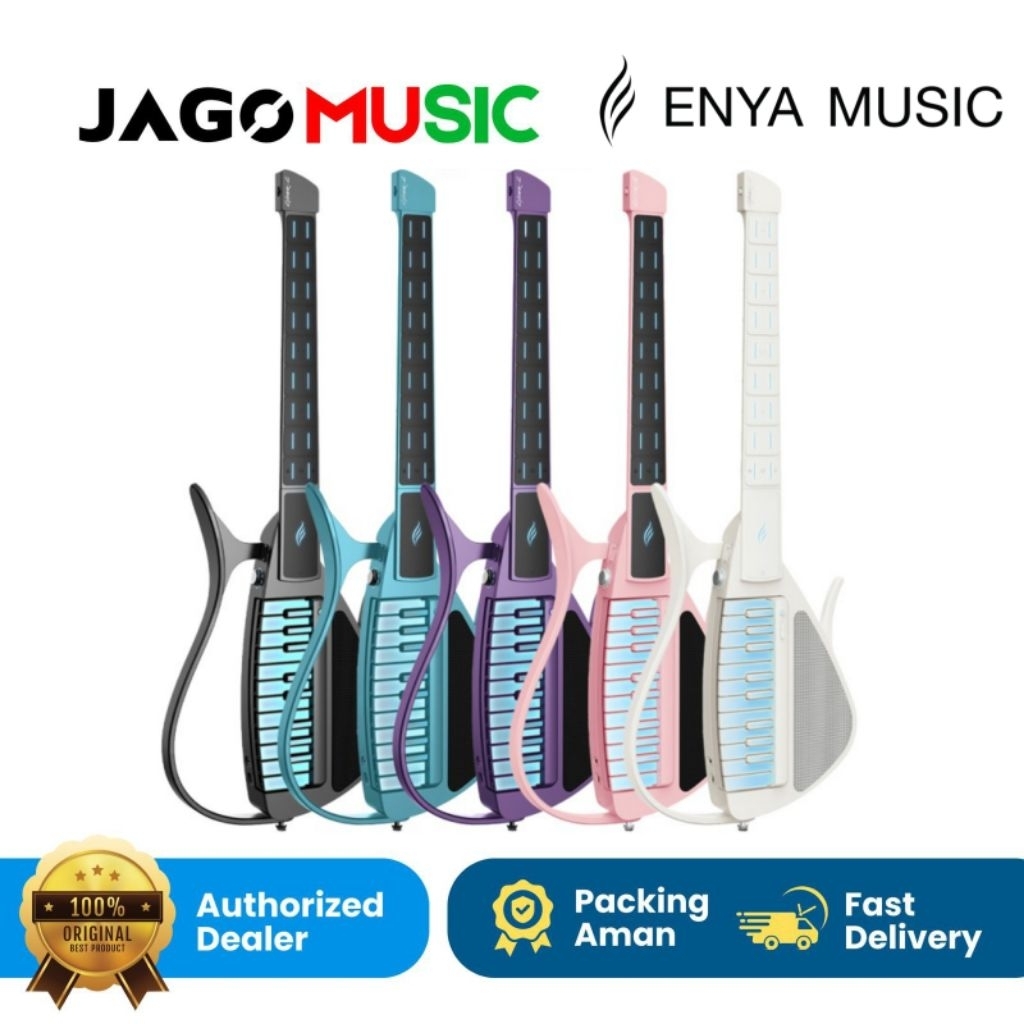 Gitar Enya Cyber G New Era Backing Stringless  Smart Guitar Enya Cyber G Plus Stand Gitar Original