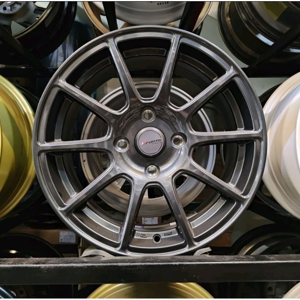 VELG MOBIL ORIGINAL FORTIS WHEELS BY PAKO RCX R16 x 7 4H 114,3 ET 42 DARK GREY - AVANZA XENIA VELOZ 