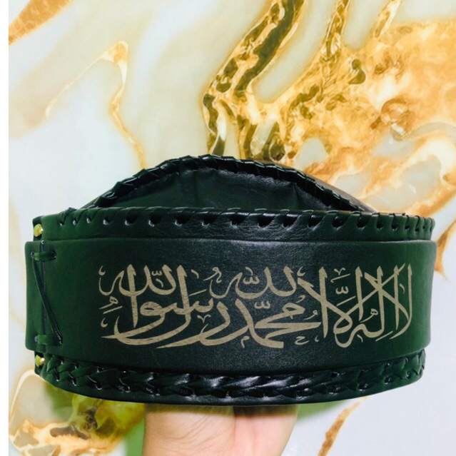 peci kulit asli / kopiah kulit