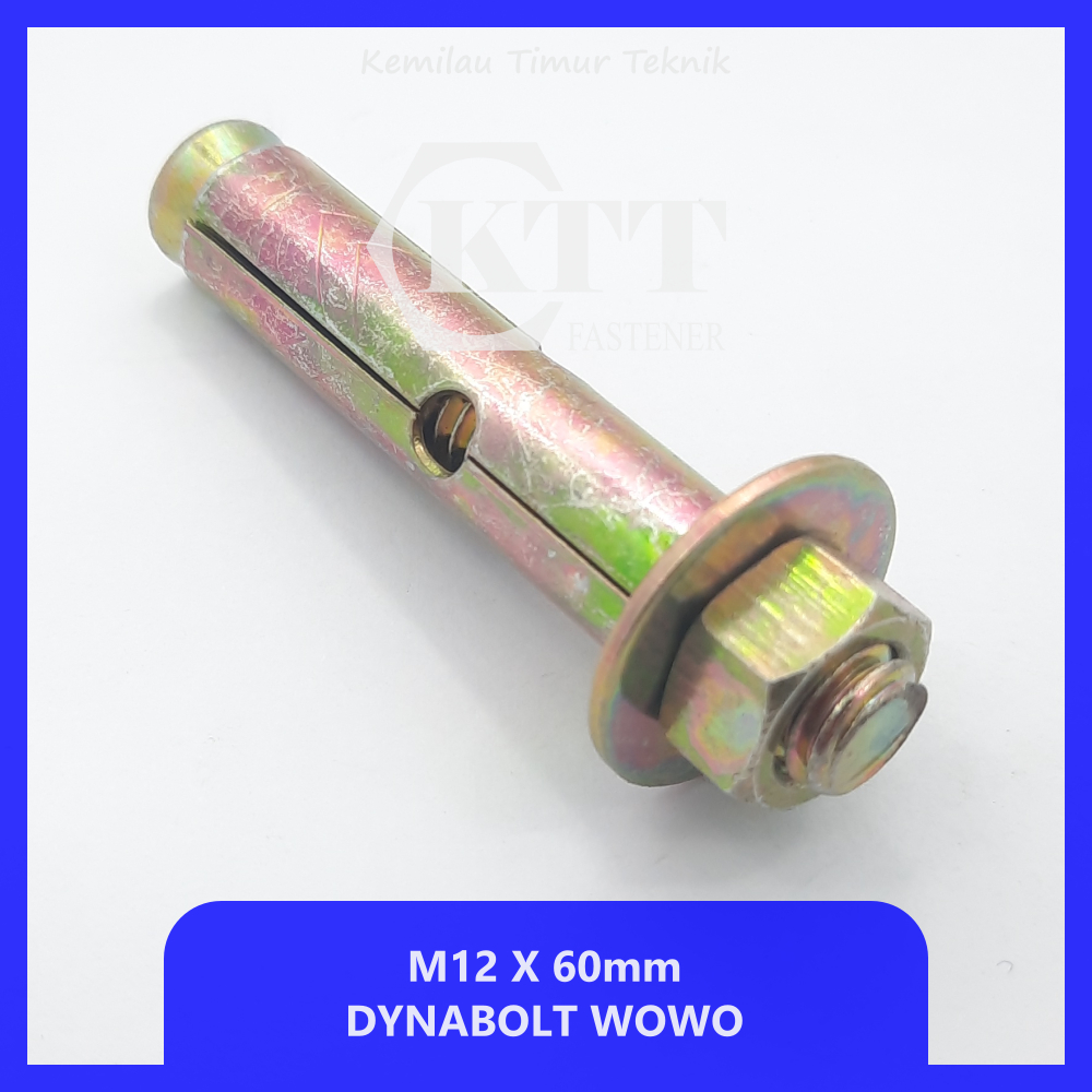 Dynabolt Wowo M12x60mm Kunci 14 Baut Tanam Beton 12 x 60