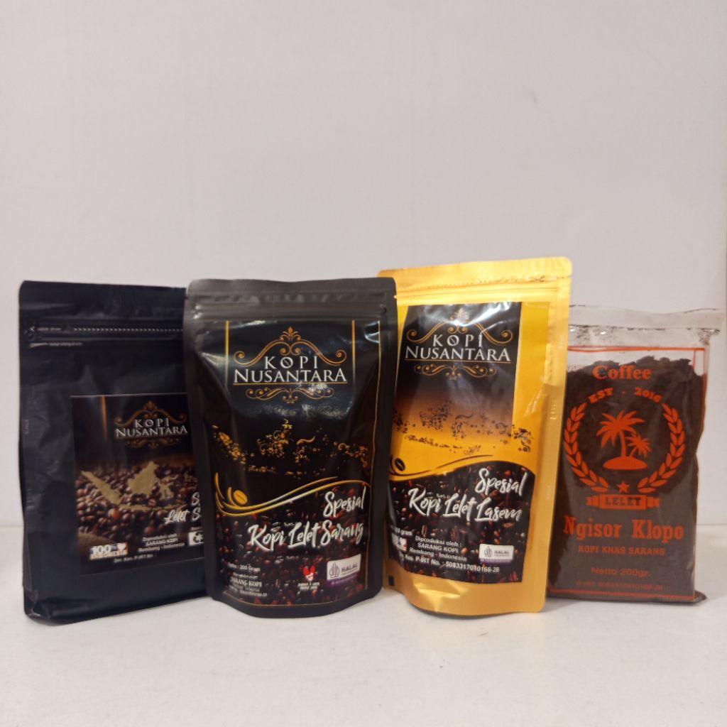 Kopi Sarang - Kopi Nusantara - Ngisor Klopo - Lelet Sarang dan Lelet Lasem - 200gr - 500gr