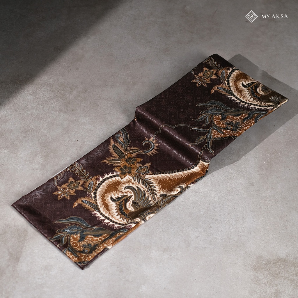 My Aksa Kain Batik Semi Sutera Dhruvi Brown