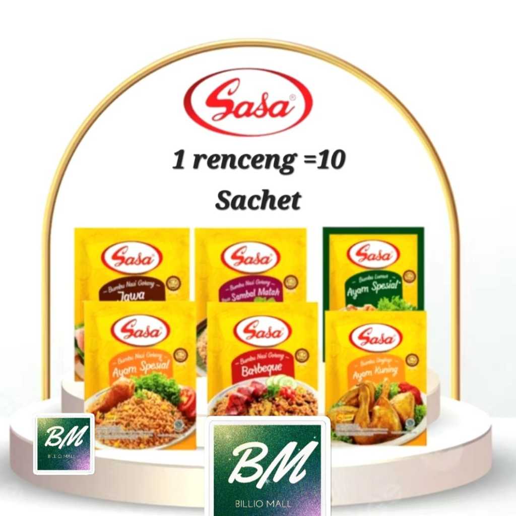 Sasa Nasi Goreng/ BBQ/ Bumbu Lumur Ayam Spesial / Ungkep Ayam Kuning / Ayam Kalasan 1 Renceng (isi 1