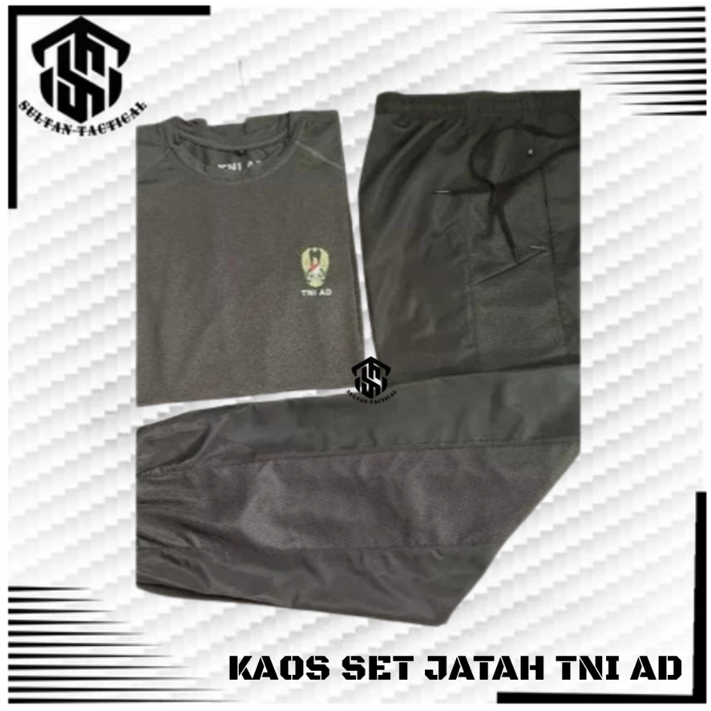 Set Pakaian Olahraga Pria Original JATAH Celana Olahraga Pria Terbaru Celana Training TNI AD