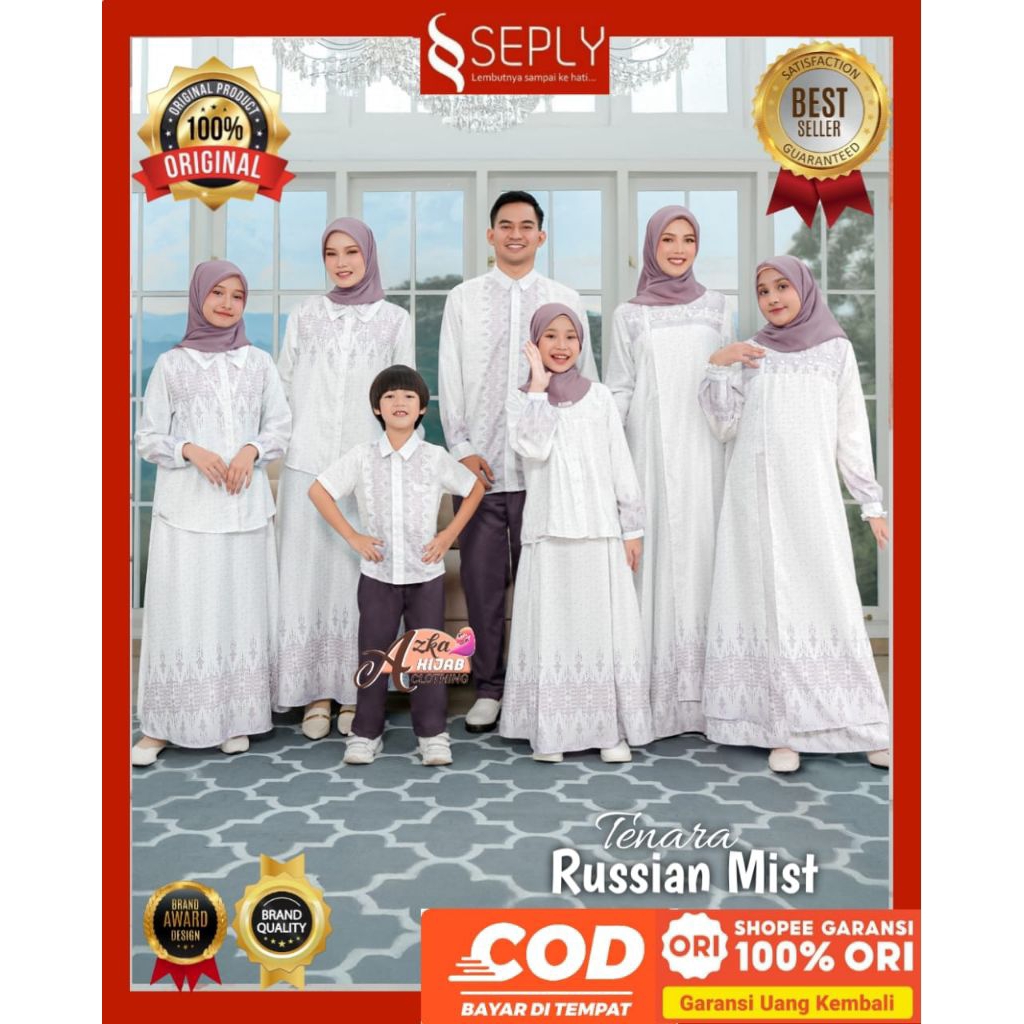 SEPLY Sarimbit Lebaran 2026 Tenara Russian Mist  Sarimbit Setelan Rok - Sarimbit SEPLY terbaru 2026 