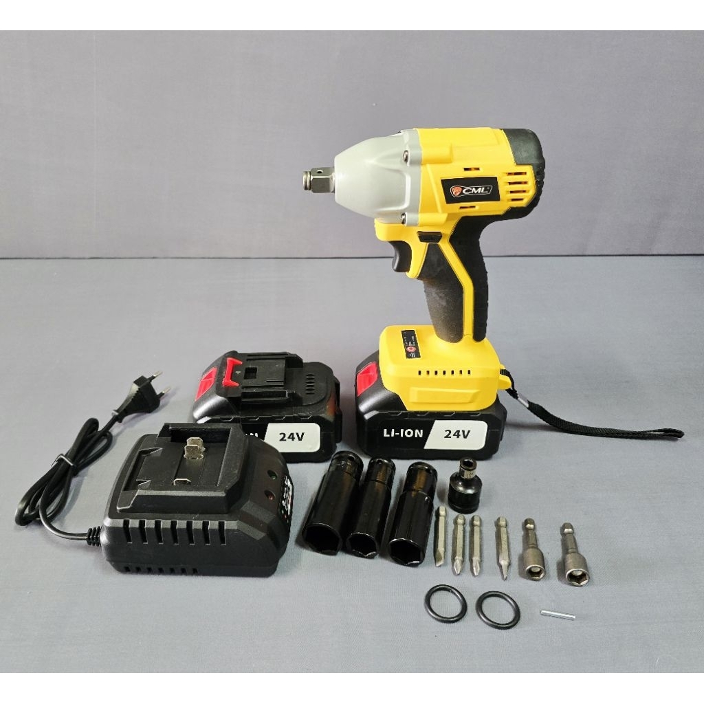 CAMEL CML 250A Impact wrench Mesin pembuka baut motor/mobil 430Nm 24V 2bh batere 4.OAh Li-ion