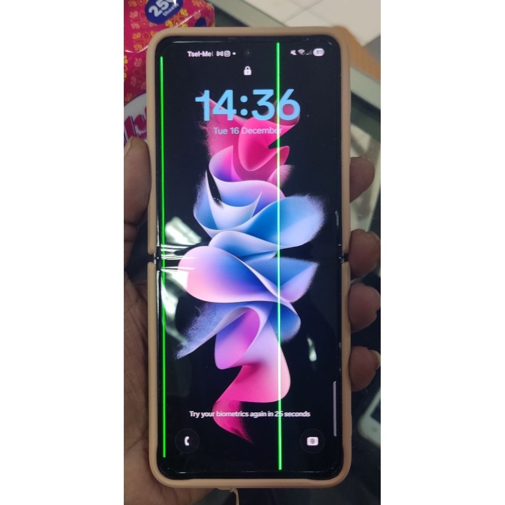 LCD Samsung zflip3 z flip 3 copotan ORI original super amoled normal minus dikit