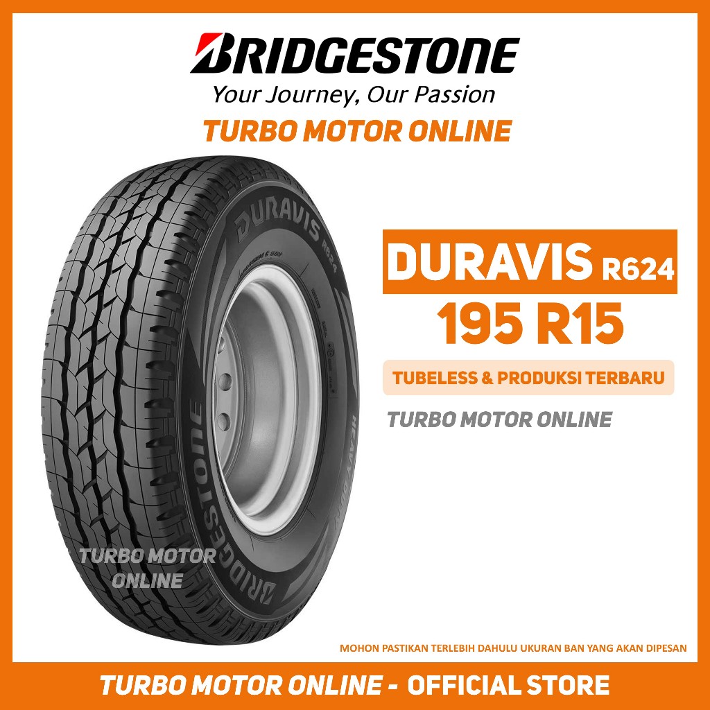 Ban Bridgestone Duravis R624 195 R15 Ban Mobil Traga Ring 15