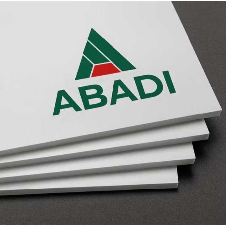 Abadi PVC Board/PVC foam Board Density 0.5 Ukuran 80 X 40/ 80x60/40 x60/ 40x30