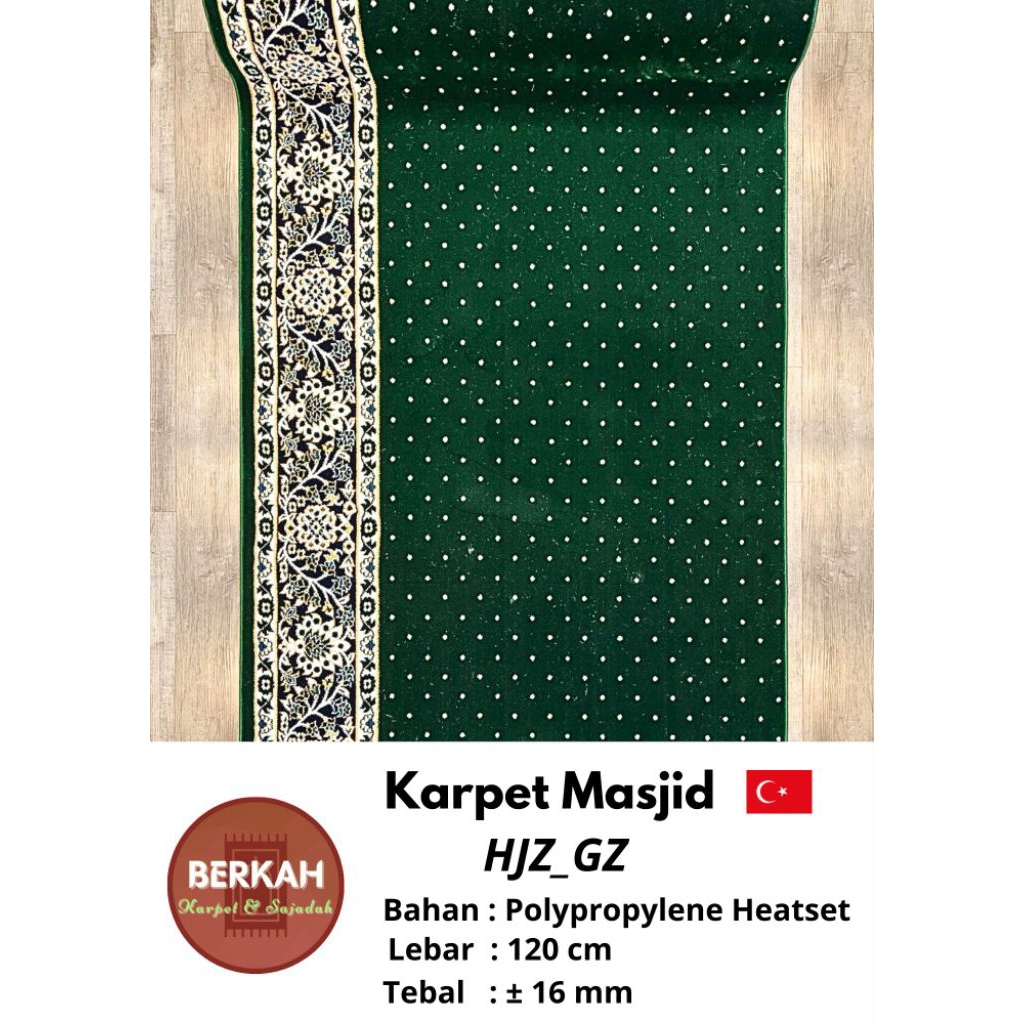 Karpet Sajadah Masjid Turki AHZ_GZ Tebal 16 mm