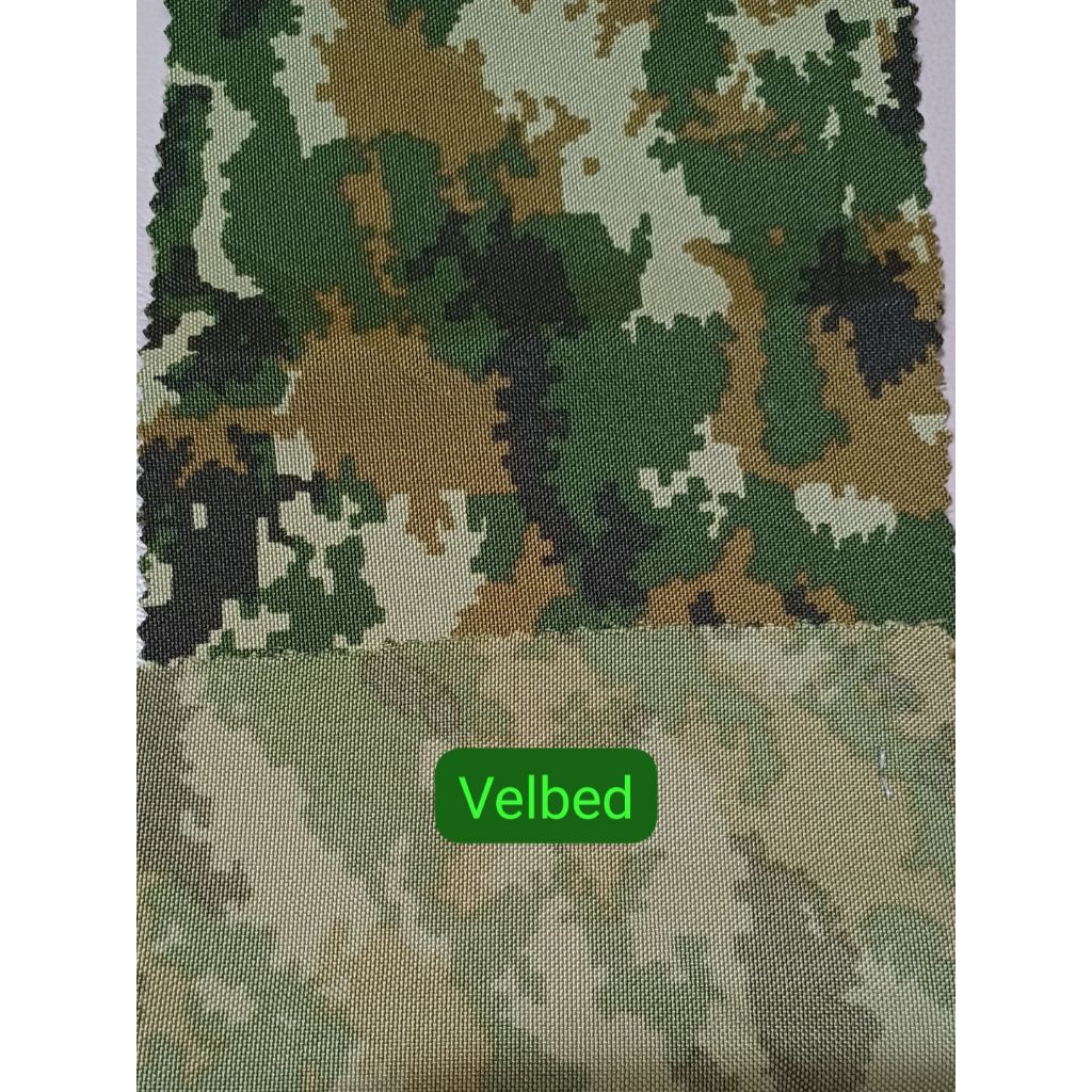 Kain TNI Loreng Sage/Kostrad Velbed