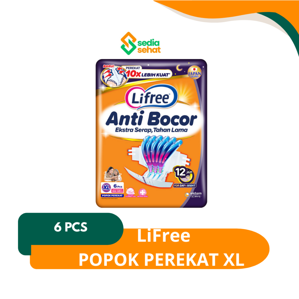 Lifree Popok Perekat Dewasa/Dewasa Lansia Ukuran XL 6