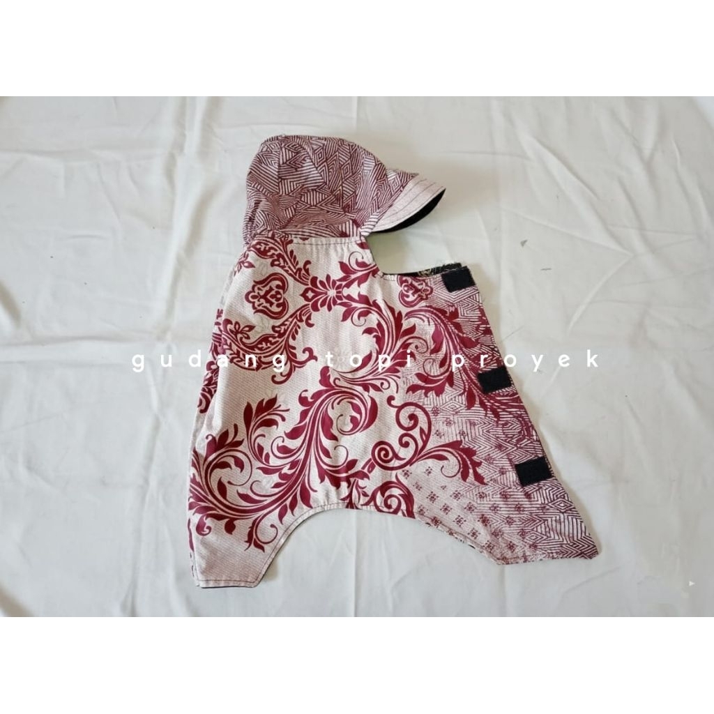 TOPI KERPUS/ TOPI PROYEK JUMBO BATIK PEREKAT