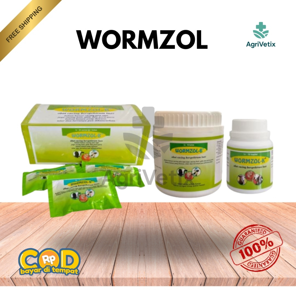 AGRIVETIX - WORMZOL B 10 BOLUS POT - OBAT TERNAK