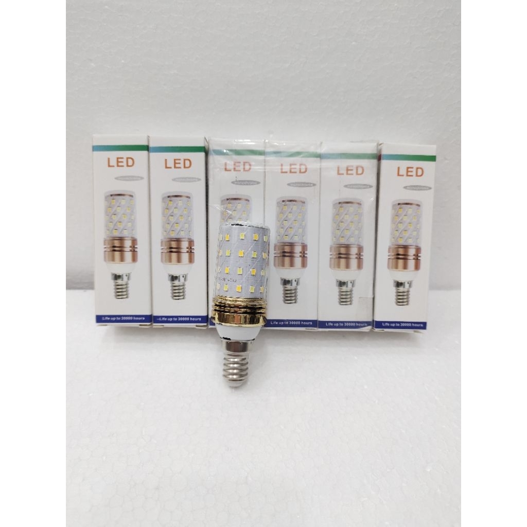 Lampu LED Monochrome E27/E14 12 Watt Lampu hias LED BULB 3 Warna