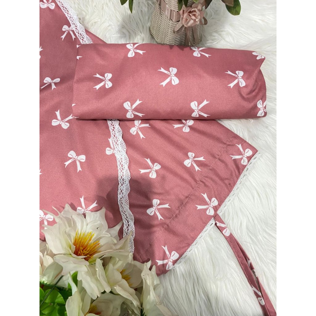 LYA | (Resleting) Mukena Dewasa Bahan Katun Import Dagu Resleting (2in1) COD | Daily Muslim Travel