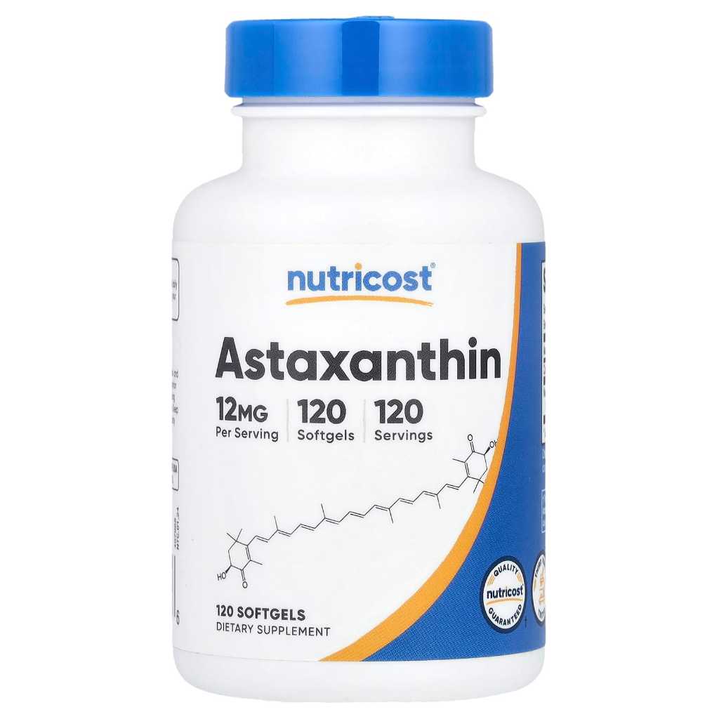 Nutricost Astaxanthin 12 mg 120 Softgels