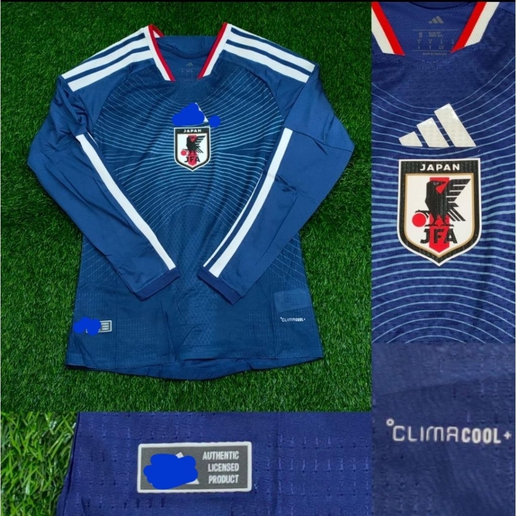 Jersey Kaos Baju Sepak Bola Timnas Jepang Japan Jepun Home Away 3rd Third Biru Blue Climachill Adize