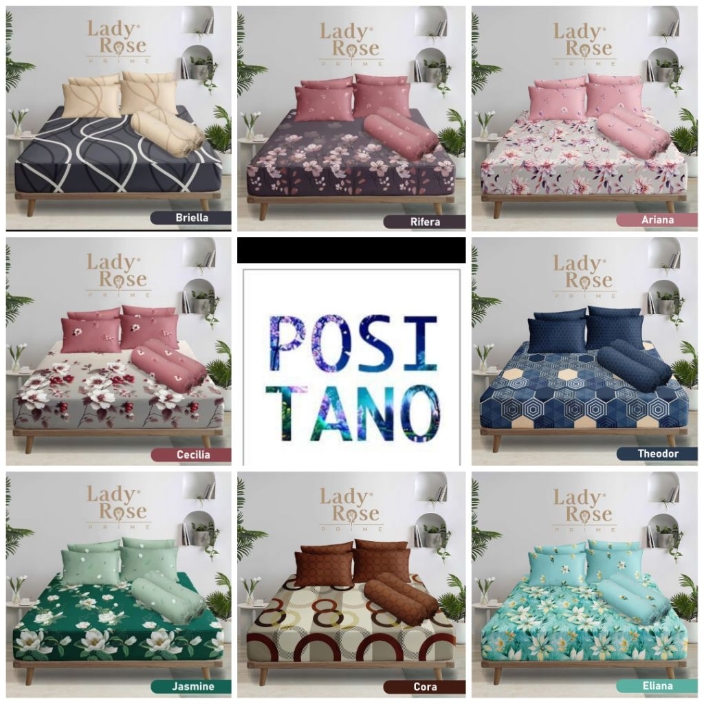 Sprei Lady rose ukuran 180x200 Tinggi 30, sprei lady rose prime