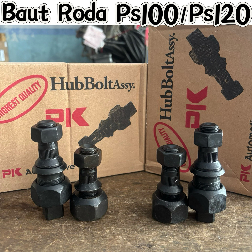 Baut roda PS100 PS120 original Pk OHK depan belakang / baut roda PS120 depan / baut roda PS120 belak