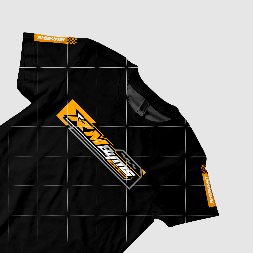 KAOS RM BANYUMAS RM BYMS HITAM DAN PUTIH lengan pendek Baju COTTON COMBED 24s