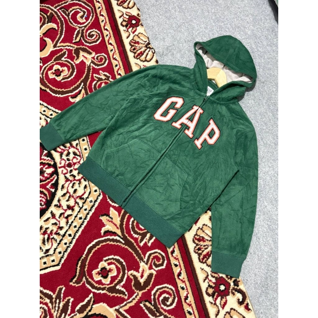 ​[GAP] Zip Up Hoodie Sherpa Green - Outerwear Vintage Zipper