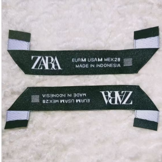 tag zara size misc label (M)