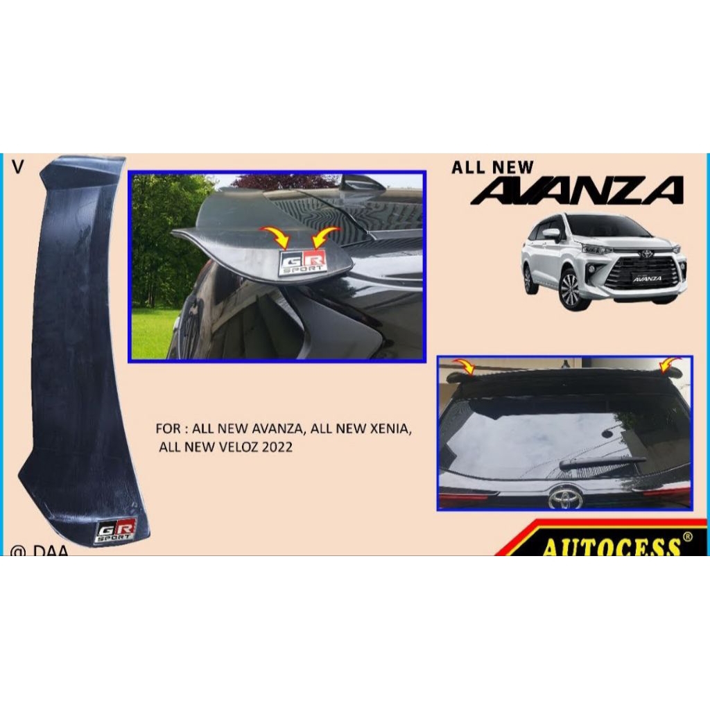Spoiler All New Avanza Xenia Veloz 2022 - 2025 GR Sport