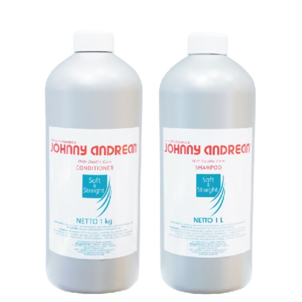 SHAMPO & CONDITIONER JOHNNY ANDREAN SOFT AND STRAIGHT 1000ML
