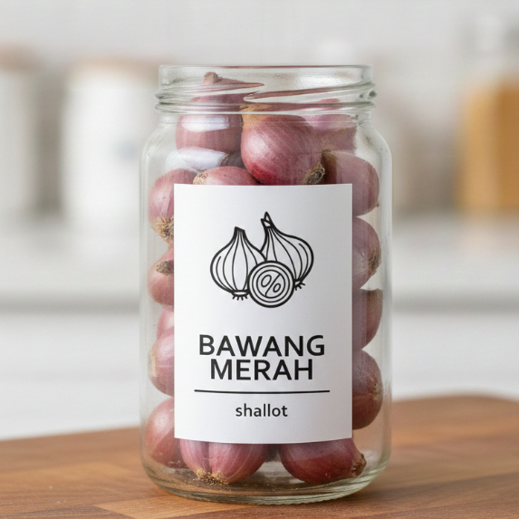 Sticker Label Bumbu Dapur Aesthetic Minimalis - Bundle 2 Bumbu Tradisional (16 stiker)