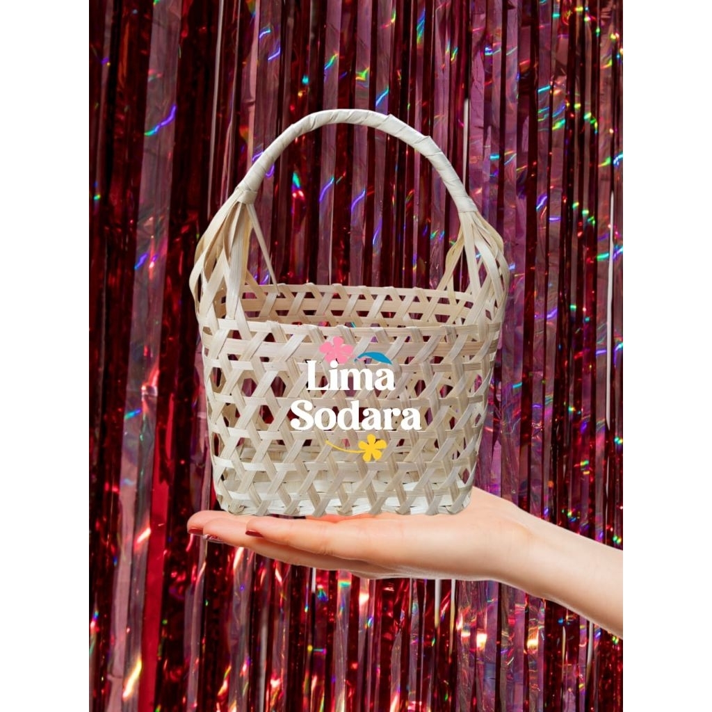 Tas Keranjang Rotan Keranjang Bambu / Tas anyaman Bambu Unik Keranjang Hampers souvernir