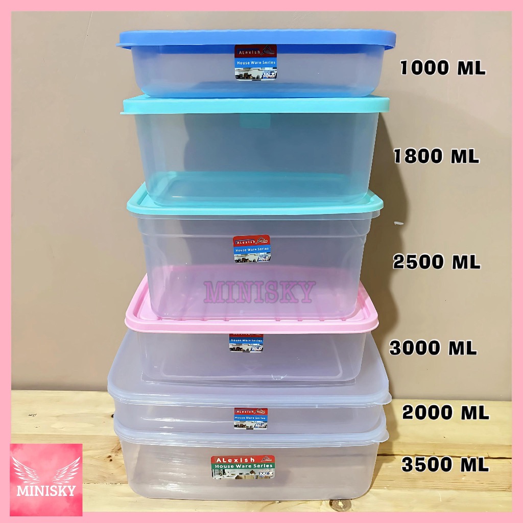 Food box 1000ml, 3500ml, 2500ml / Thinwall /Food Preparation Container Tempat Donat Makanan Food Gra