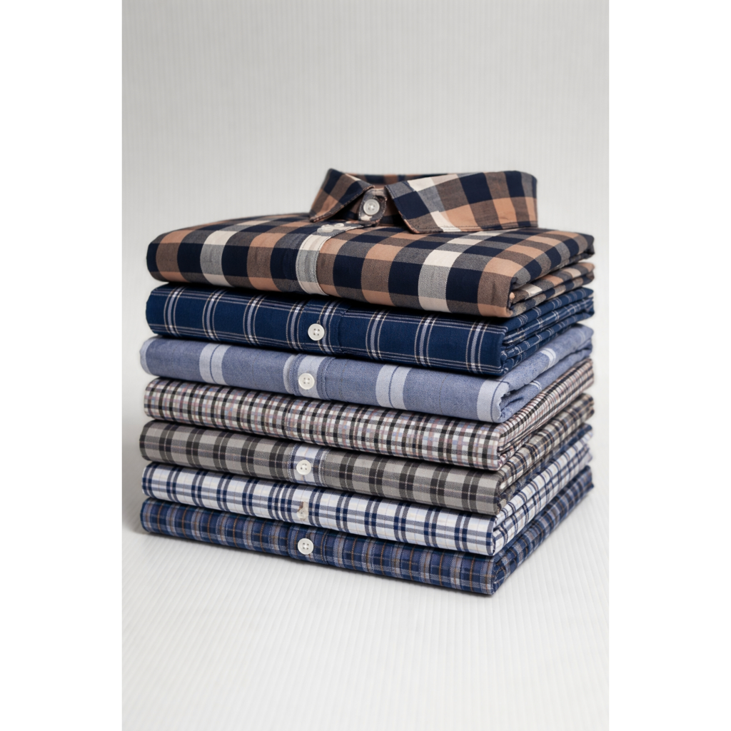 Kemeja Pria Zara Lengan Pendek Motif Kotak Kotak Model Terbaru