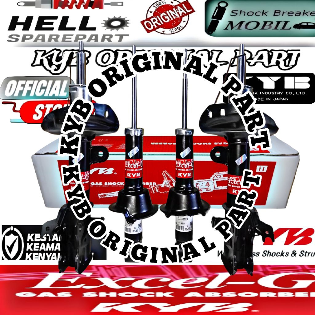 SCHOKBREAKER DEPAN BELAKANG HONDA CRV GEN 3 2007-2012 KYB EXCEL -G