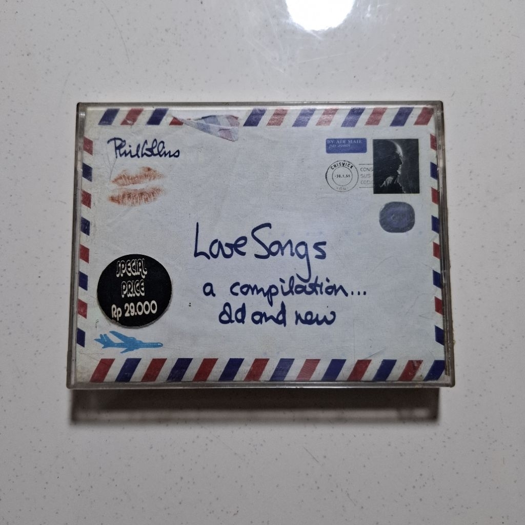 Kaset Pita Phil Collins - Love Songs A Compilations Old And New Second
