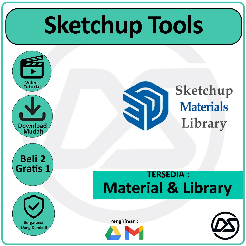 1300++ Sketchup Material & Library
