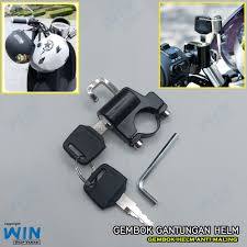 gembok helm/kunci helm/gantungan helm di stang motor