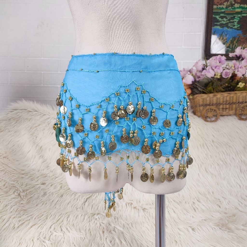 Belly dance hip scarf kostum belly dance sabuk belly dance