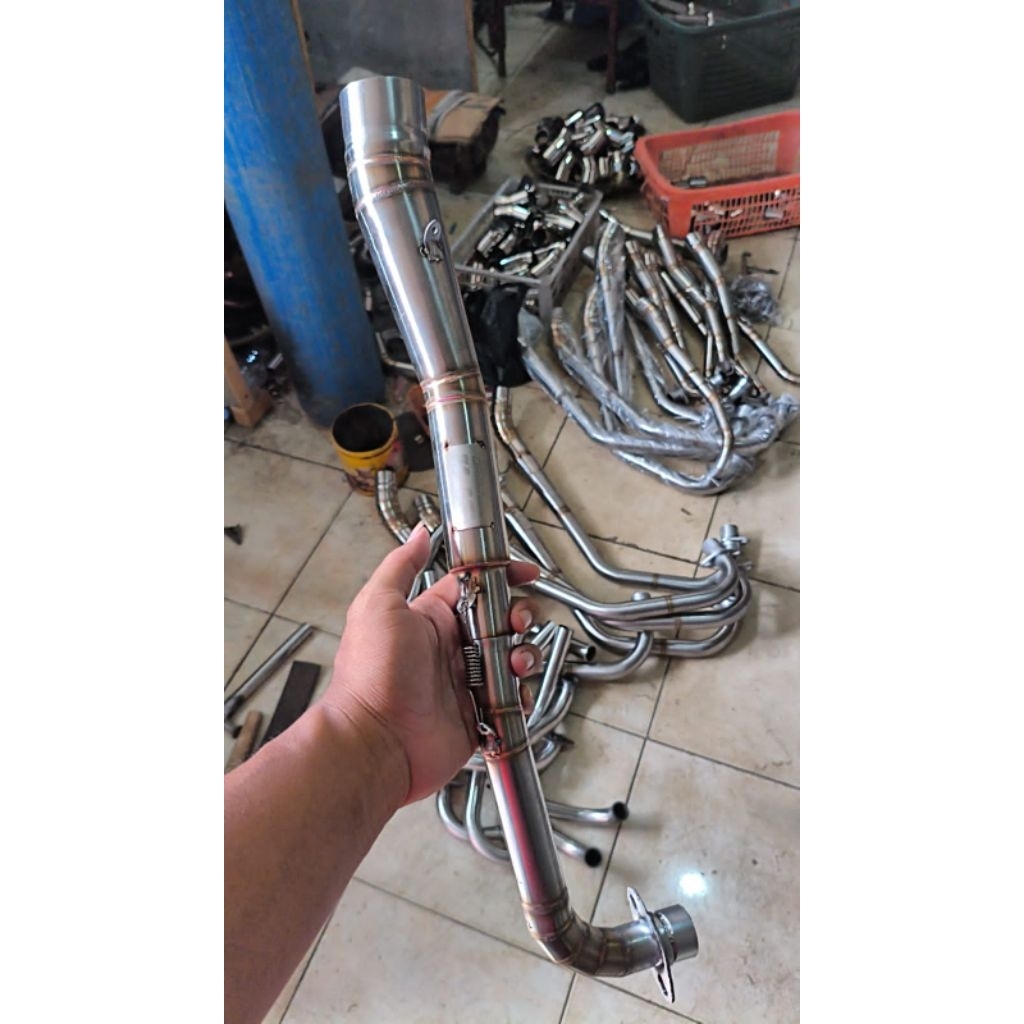 LEHERAN KNALPOT BEBEK PNP SLINCER SUPRA FI FULSTENLIS KJS ORIGINAL