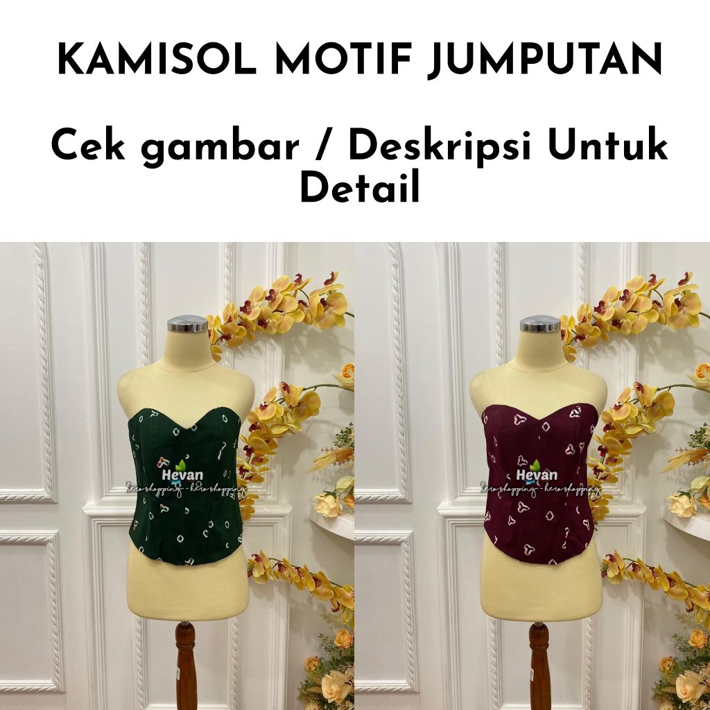 Kamisol Jumputan/ Longtorso Motif Jumputan