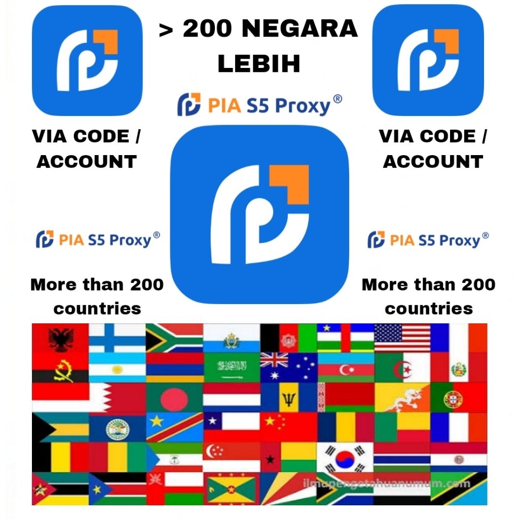 Pia Proxy S5 Socks5 Proxy Pia S5 200 IP Negara Key Code 1 5 10 15 20 25 30 40 50 IP Region Country D