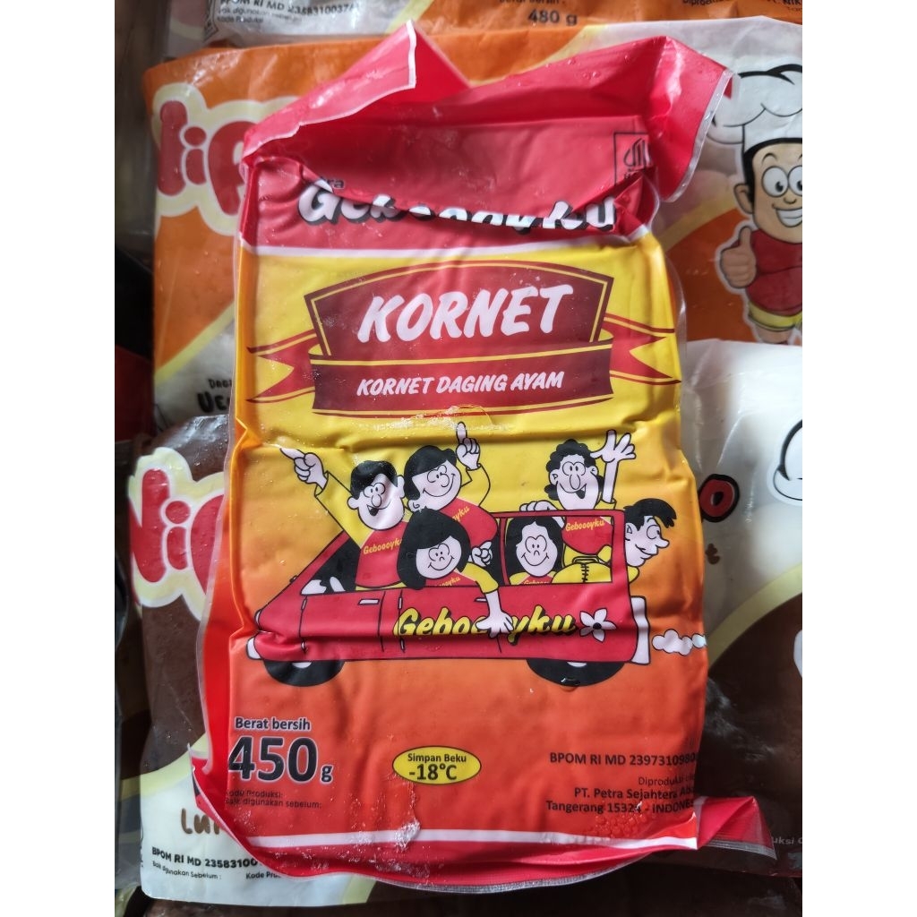 Kornet Ayam Geboooyku 450gr isi 4potong